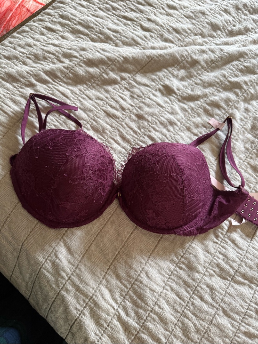 Victoria's Secret Plum Lace Push-Up Bra